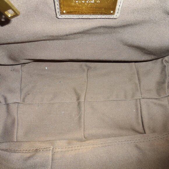 J. Crew Dove Gray Pebbled Leather Messenger Bag - Picture 9 of 16